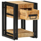 Armadio da Notte 2 pcs 30 x 30 x 40 cm Legno di mango massello