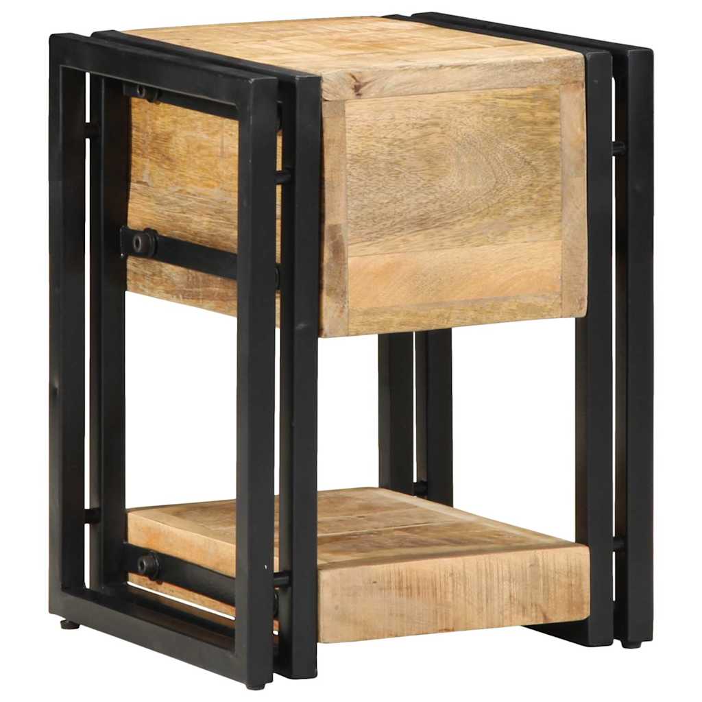 Armadio da Notte 2 pcs 30 x 30 x 40 cm Legno di mango massello