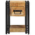 Armadio da Notte 2 pcs 30 x 30 x 40 cm Legno di mango massello