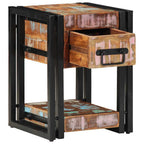 Armadio da Notte 30 x 30 x 40 cm Legno Recuperato Massello