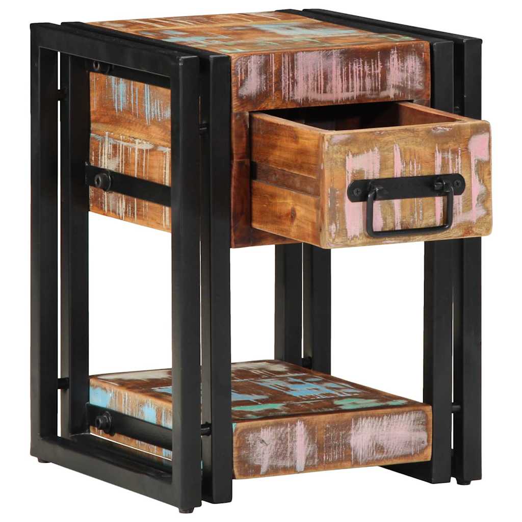 Armadio da Notte con cassetto 2 pcs Multicolore 30 x 30 x 40 cm