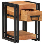 Armadio da Notte 2 pcs 30 x 30 x 40 cm Legno di Acacia Massello