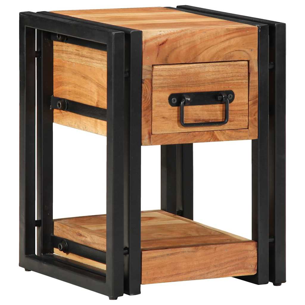 Armadio da Notte 2 pcs 30 x 30 x 40 cm Legno di Acacia Massello