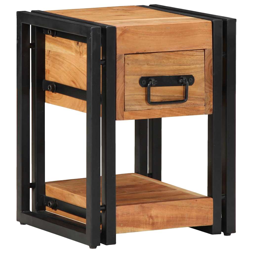 Armadio da Notte 2 pcs 30 x 30 x 40 cm Legno di Acacia Massello