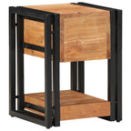 Armadio da Notte 2 pcs 30 x 30 x 40 cm Legno di Acacia Massello