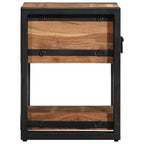 Armadio da Notte 2 pcs 30 x 30 x 40 cm Legno di Acacia Massello
