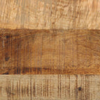 Tavolino Marrone e Nero 40 x 40 x 50 cm Legno di mango massello