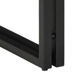 Tavolino Marrone e Nero 30 x 30 x 40 cm Legno di mango massello