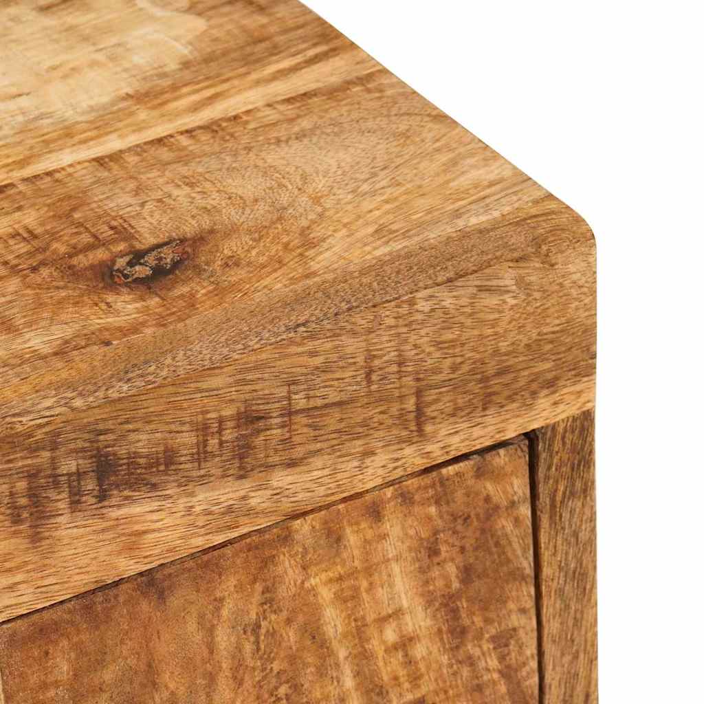 Comodino 2 pcs Marrone 35 x 33 x 48 cm Legno di mango massello