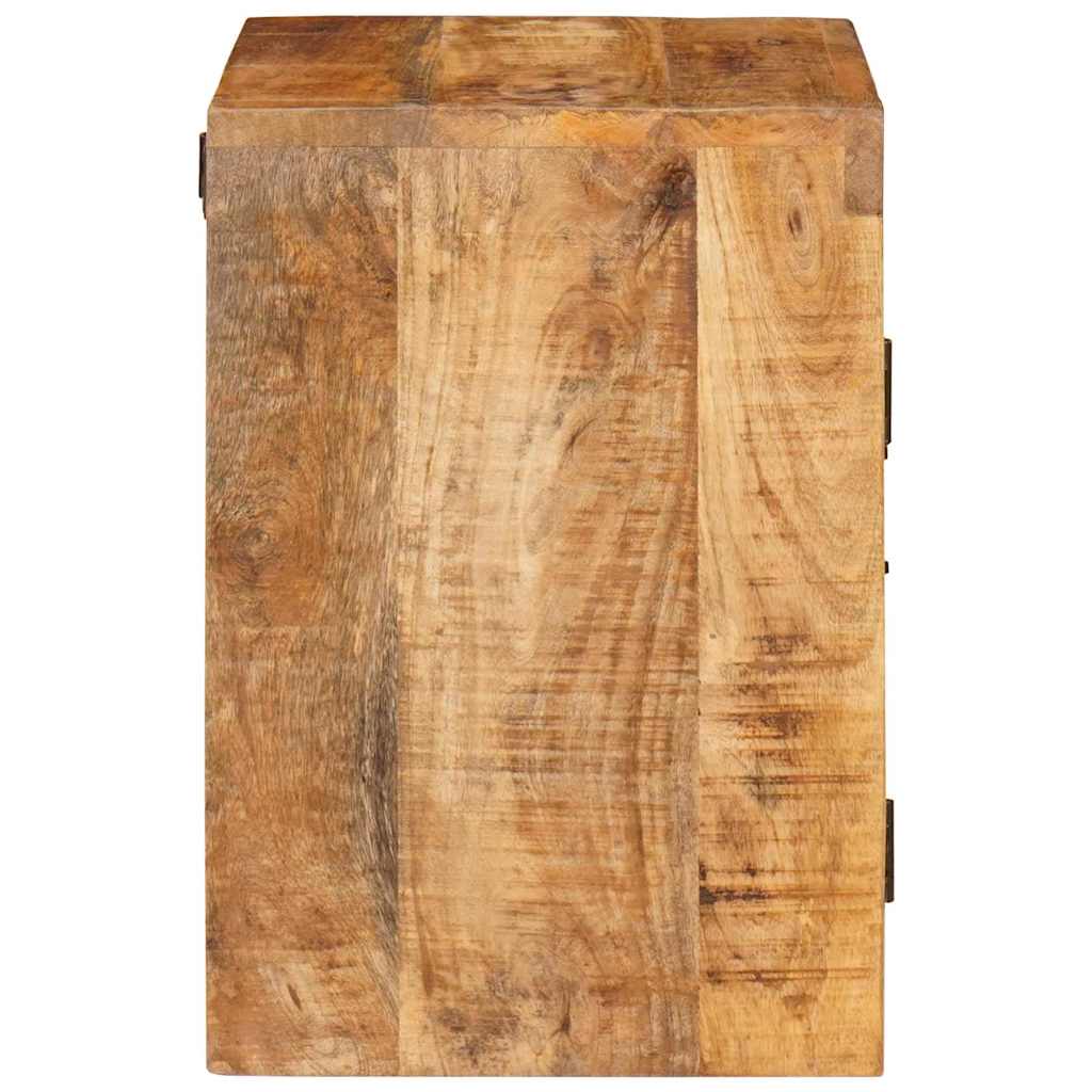 Comodino 2 pcs Marrone 35 x 33 x 48 cm Legno di mango massello