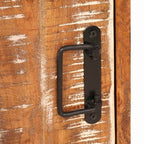 Comodino 2 pcs Marrone Legno massello di recupero