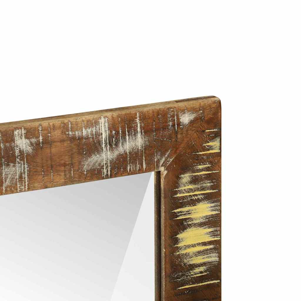 Specchio da bagno Marrone Legno Recuperato Massello