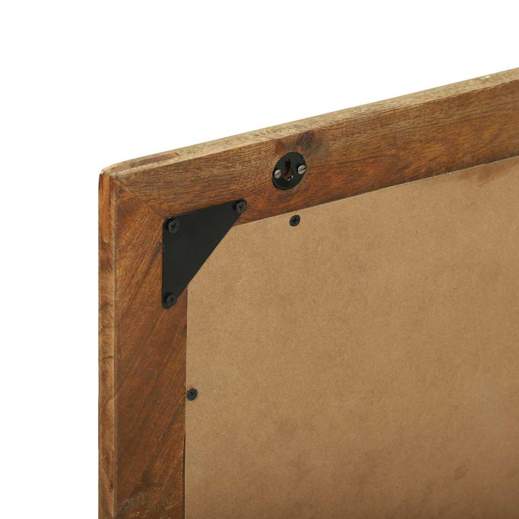 Specchio da bagno Marrone Legno Recuperato Massello