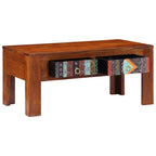 Tavolino da Salotto 90x50x40 cm in Legno Massello di Acacia