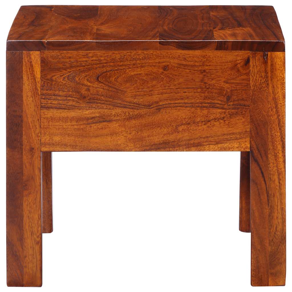 Comodini 2 pz 40x40x36 cm in Legno Massello di Acacia