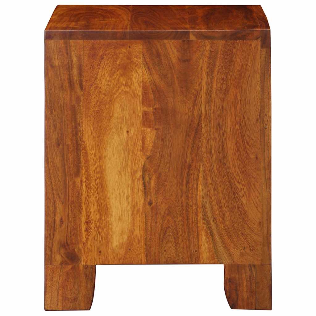 Comodino 40x35x45 cm in Legno Massello di Acacia