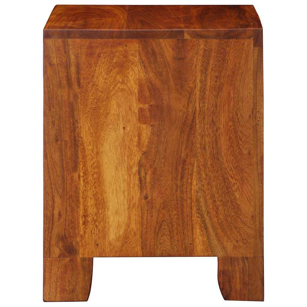 Comodini 2 pz 40x35x45 cm in Legno Massello di Acacia