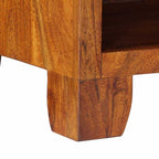 Comodini 2 pz 40x35x45 cm in Legno Massello di Acacia