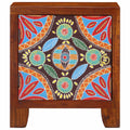 Comodino 40x30x45 cm in Legno Massello di Acacia