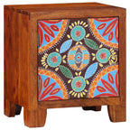 Comodino 40x30x45 cm in Legno Massello di Acacia