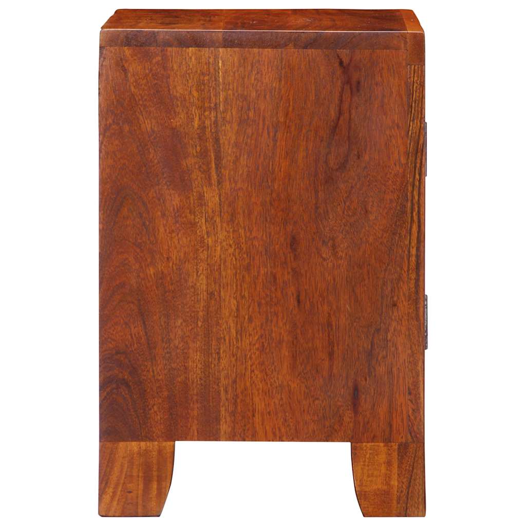Comodino 40x30x45 cm in Legno Massello di Acacia