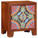 Comodini 2 pz 40x30x45 cm in Legno Massello di Acacia