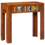 Tavolo Consolle 80x35x75 cm in Legno Massello di Acacia