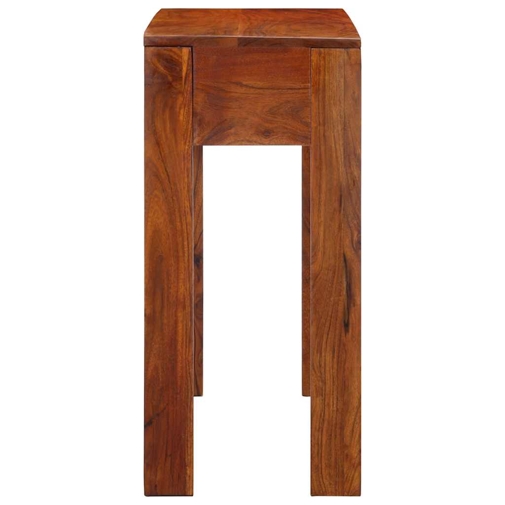 Tavolo Consolle 80x35x75 cm in Legno Massello di Acacia