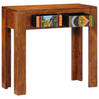 Tavolo Consolle 80x35x75 cm in Legno Massello di Acacia