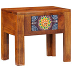 Tavolo laterale con cassetto Marrone 40 x 30 x 36 cm