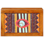 Armadio da Notte con cassetto 2 pcs Marrone 35 x 30 x 22 cm