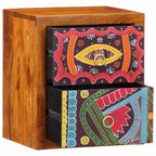 Armadio da Notte con cassetto 2 pcs Marrone 35 x 30 x 40 cm