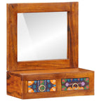 Armadietto a muro con cassetto Marrone 40 x 20 x 50 cm