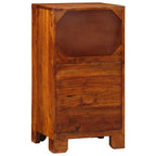 Tavolino Floreale con cassetto Marrone 40 x 35 x 75 cm