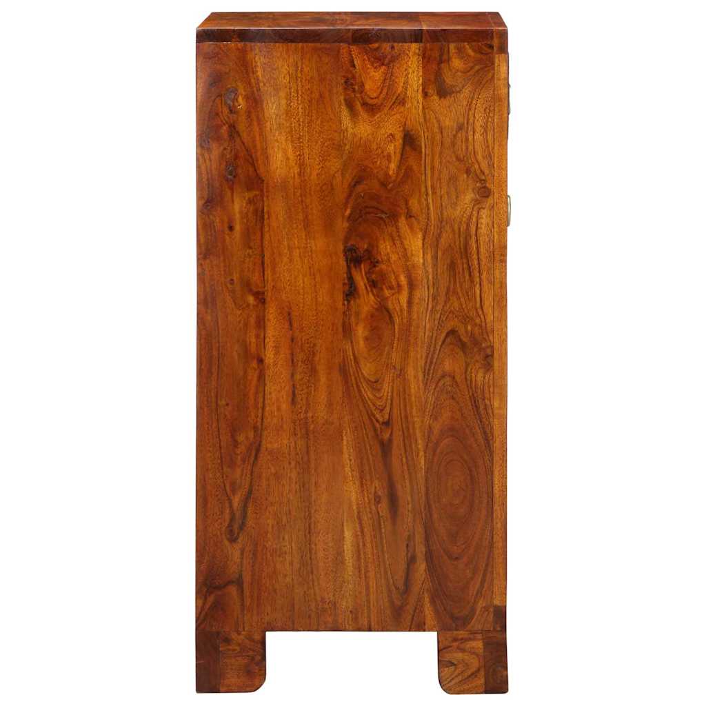 Tavolino Floreale con cassetto Marrone 40 x 35 x 75 cm
