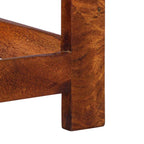 Tavolino Floreale con cassetto Marrone 35 x 35 x 75 cm