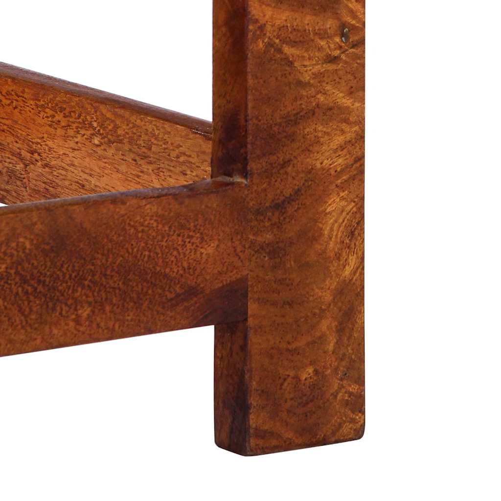 Tavolino Floreale con cassetto Marrone 35 x 35 x 75 cm
