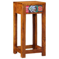 Tavolino Floreale con cassetto Marrone 35 x 35 x 75 cm