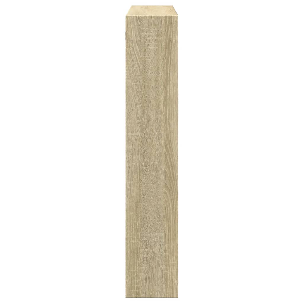 Armadietto a Muro Rovere Sonoma 80x15x80 cm Legno Multistrato