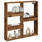 Mobile a Parete Legno Antico 80x15x80 cm in Legno Multistrato