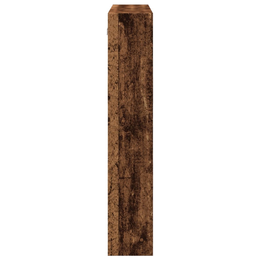 Mobile a Parete Legno Antico 80x15x80 cm in Legno Multistrato