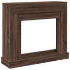 Cornice per Camino Rovere Marrone 100x30x87,5 cm in Truciolato