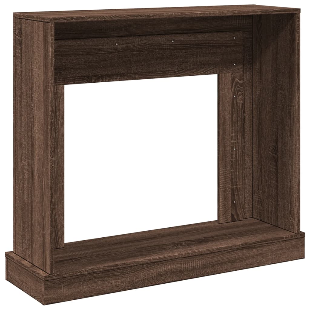 Cornice per Camino Rovere Marrone 100x30x87,5 cm in Truciolato