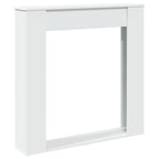 Cornice per Camino Bianca 100x20x100 cm in Truciolato