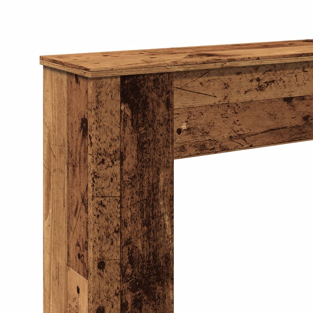 Cornice per Camino Legno Antico 100x20x100 cm in Truciolato