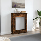 Cornice per Camino Rovere Fumo 75x20x87,5 cm in Truciolato