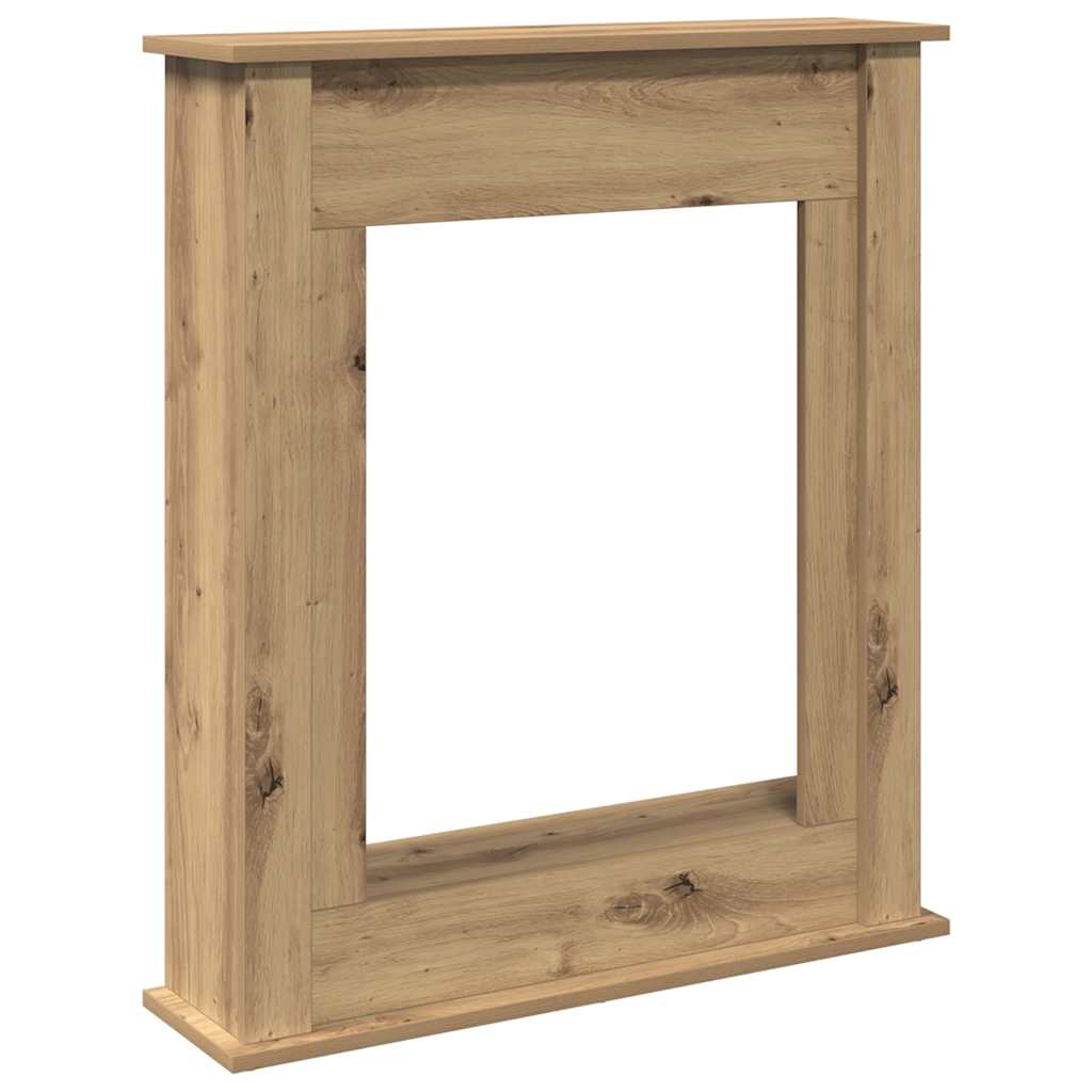 Cornice per Camino Rovere Artigianale 75x20x87,5 cm Truciolato