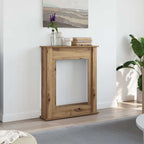 Cornice per Camino Rovere Artigianale 75x20x87,5 cm Truciolato