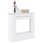 Cornice per Camino Bianca 90x30x90 cm in Truciolato