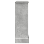 Cornice per Camino Grigio Cemento 90x30x90 cm in Truciolato